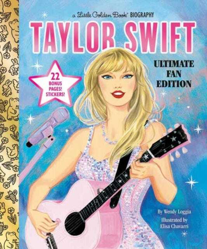 Taylor Swift Ultimate Fan Edition Little Golden Book Biography 22 Bonus Pages! Stickers!