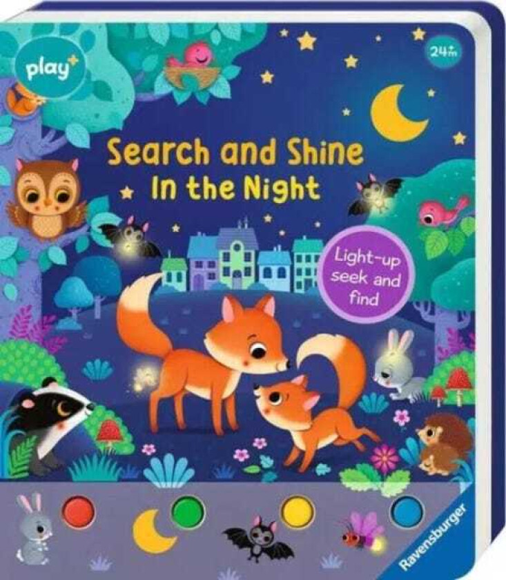 Ravensburger Play+ Infant & Toddler Search and Shine In the Night Lightup, seek and find