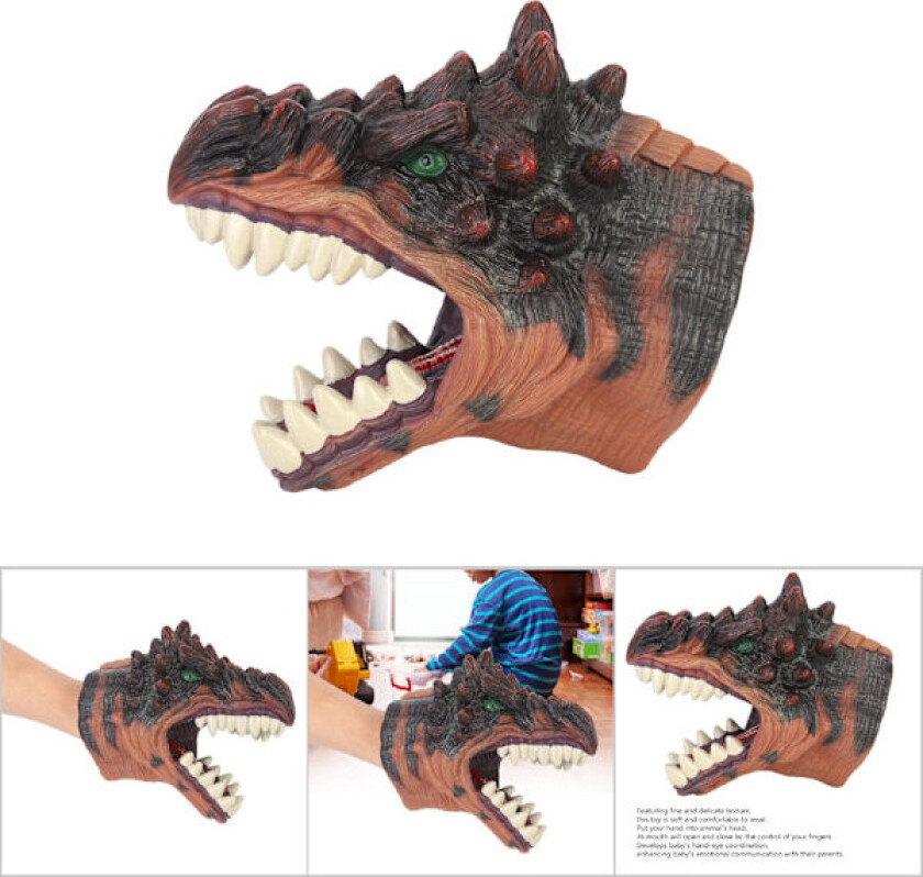 Høy Simulering Tegneserie Dinosaur Hånddukke Hånddukker Forteller Historie Leke Type B