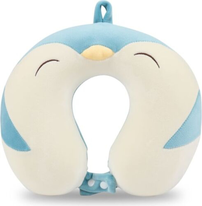 Søt Reisepute for Barn og Voksne, Ren Memory Foam, Pingvin