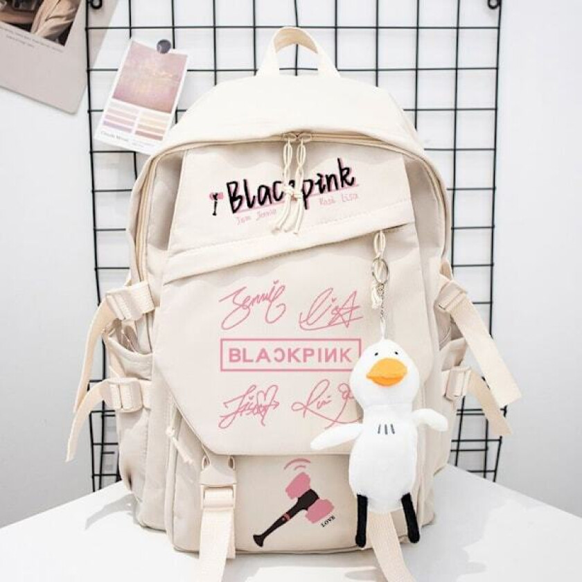 Blackpink Ryggsekk Laptop Bag Skole Bag Bookbag