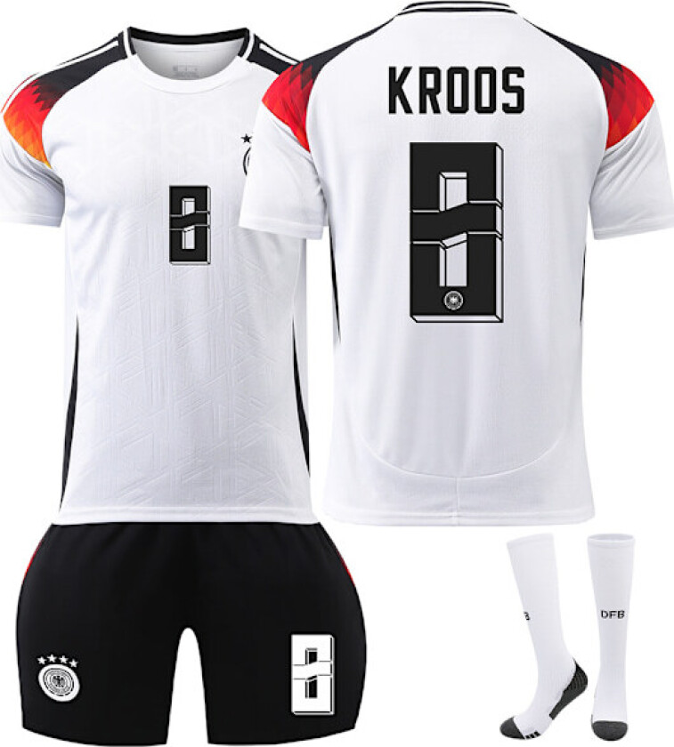 UEFA EM 2024 Tyskland Fotballdrakt Kit 10 Musiala 13 Muller 8 Kroos 7 HAVERTZ NO.8 KROOS NO.8 KROOS 26