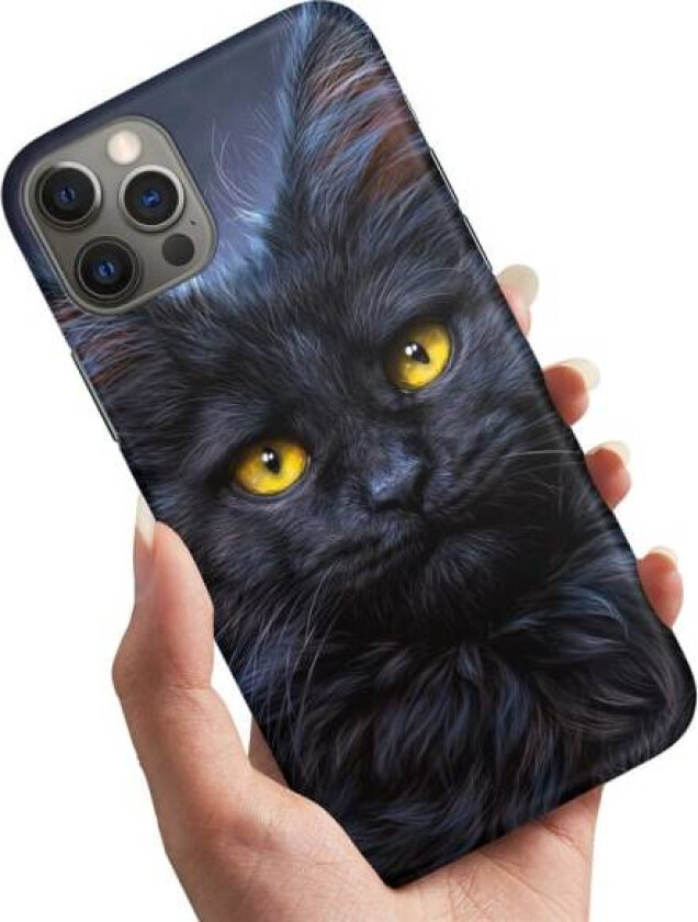 iPhone 14 - Deksel/Mobildeksel Svart Katt