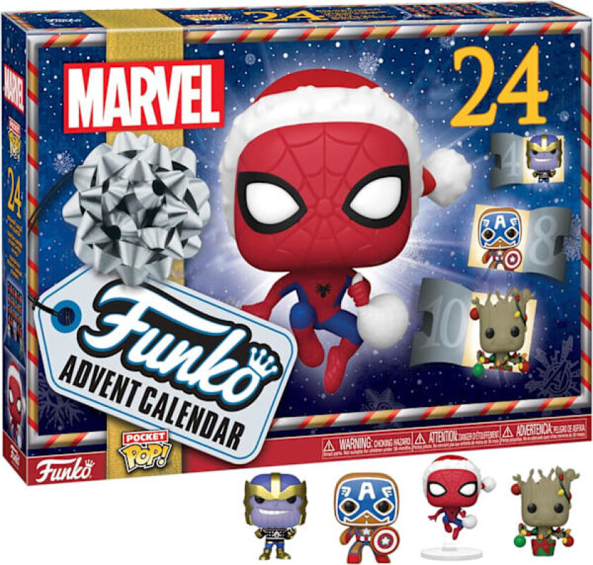 Funko Pop! Adventskalender: Marvel - Jul, Flerfarget, En Størrelse