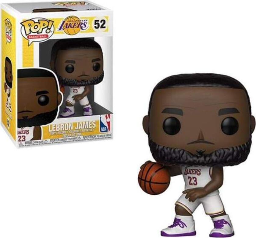 Funko POP NBA: Lakers - LeBron James (Hvit Uniform)