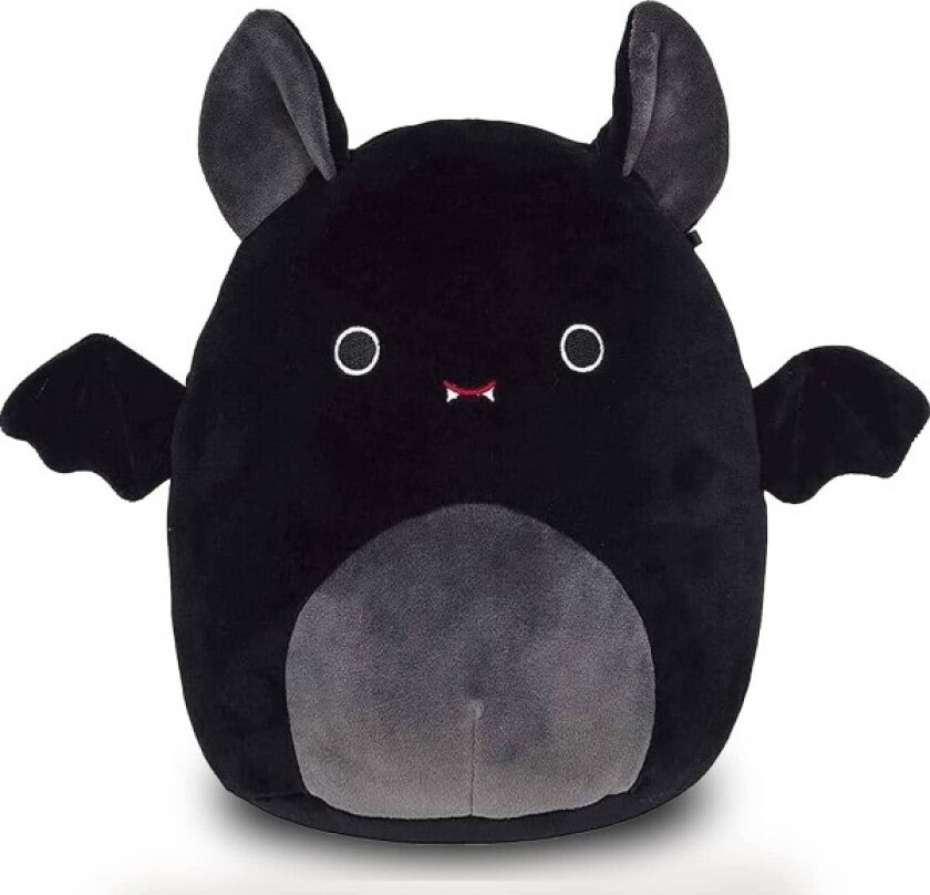 Squishmallow Flaggermus Leke 12 tums Squishmallows Store Dyr Plysjdukke, Kosedyr, Helgdag Fødselsdag Halloween Hjemmedekorasjonsgave (Svart, 30 cm) Cherry