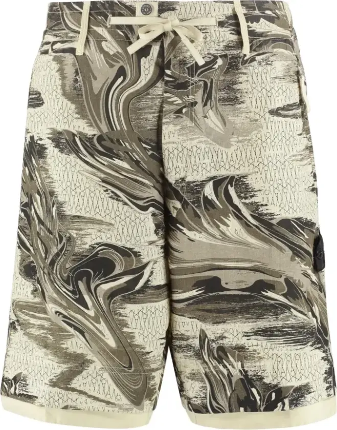 Herre, Shorts, Flerfarget, L