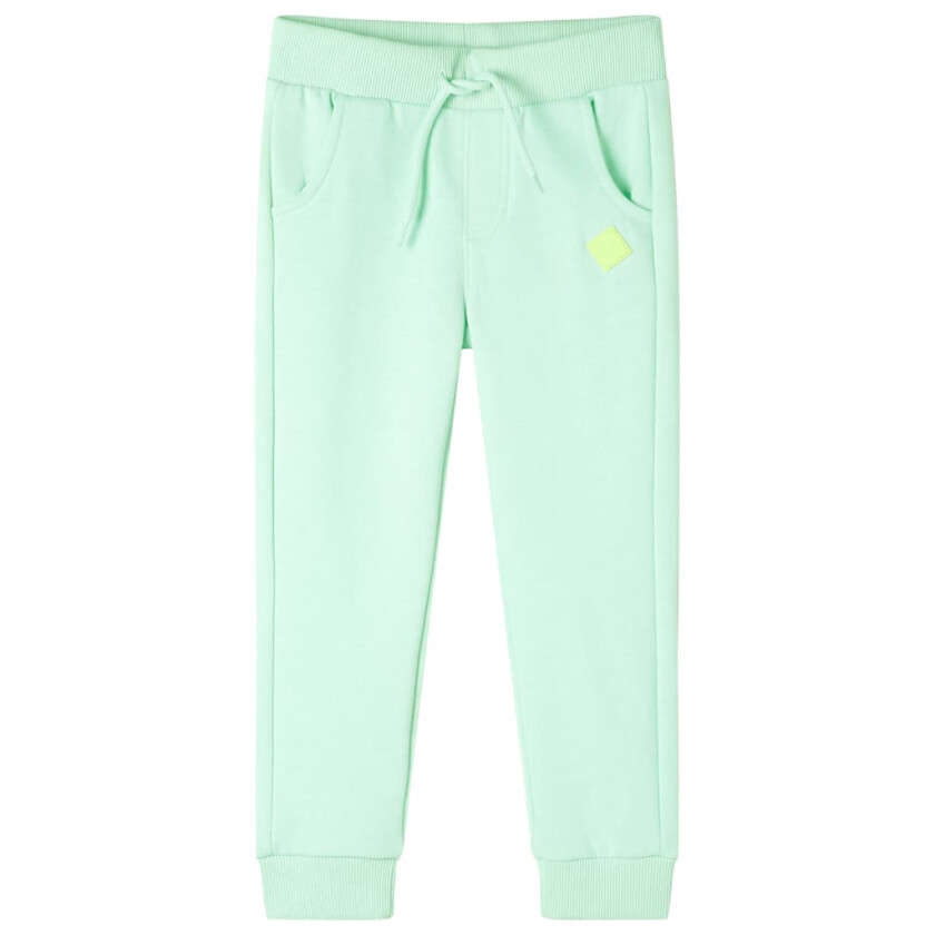 Joggebukser for barn knallgrønn 92