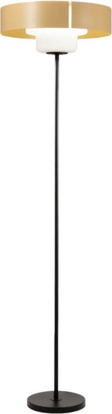 Gulvlampe Loto, sandfarget, høyde 170 cm, fotdimmer, E27