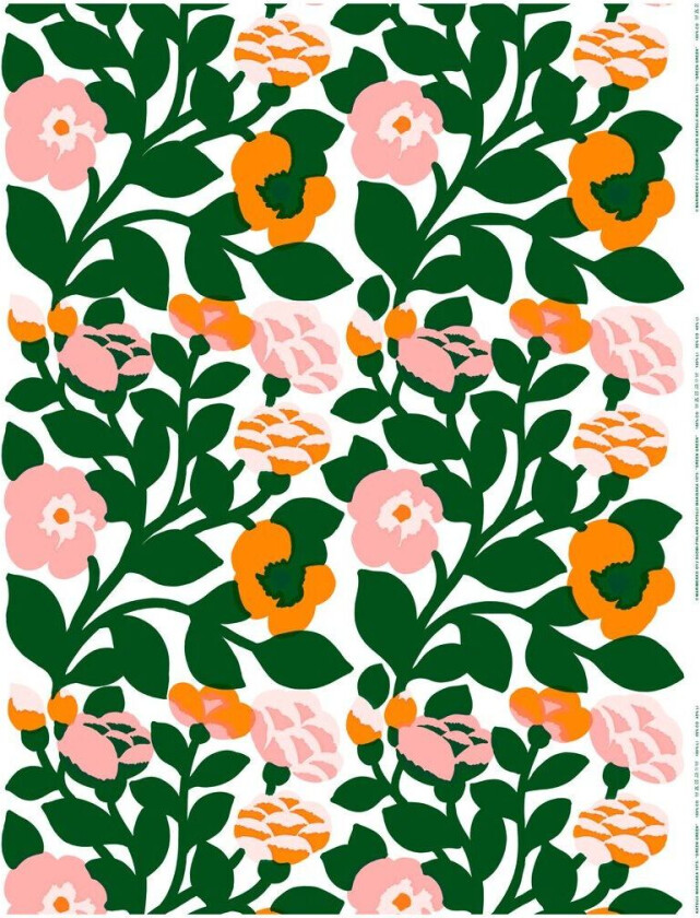 Green green voksduk Grønn-oransje