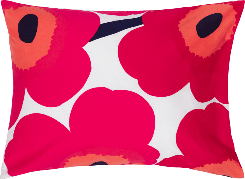 Unikko putetrekk 50x60 cm Rød