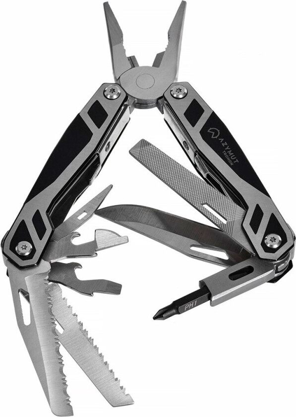 Azymut Trohon multiverktøy m/bits/hylster (12 funksjoner)