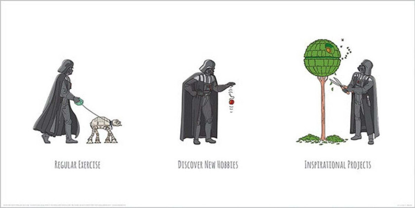 Plakat Vader's Boredom 30 x 60 cm - 30 x 60 cm | Supernerds.no - Norsk Nettbutikk