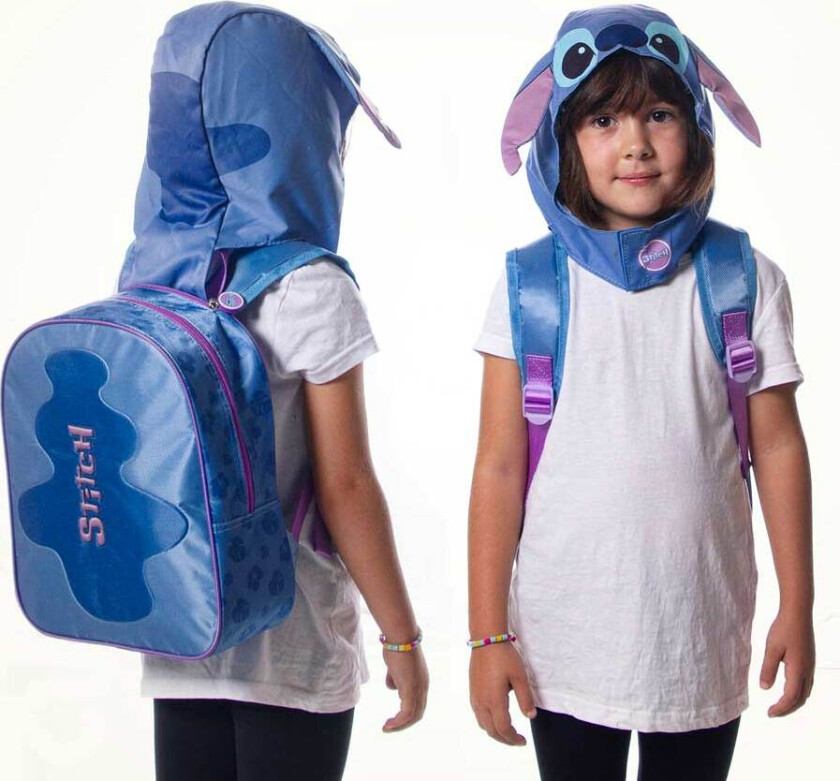 Disney's Lilo and Stitch Ryggsekk med Hette 8 Liter | Supernerds.no - Norsk Nettbutikk