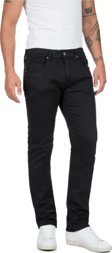 Herre, Jeans, Svart, W31 L32