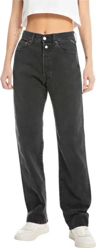 Dame, Jeans, Svart, W32 L30