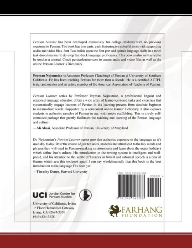 Persian Learner Part Two av Peyman Nojoumian