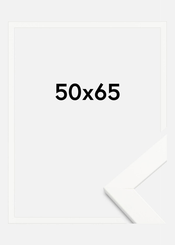 Ramme Trendline Akrylglass Hvit 50x65 Cm