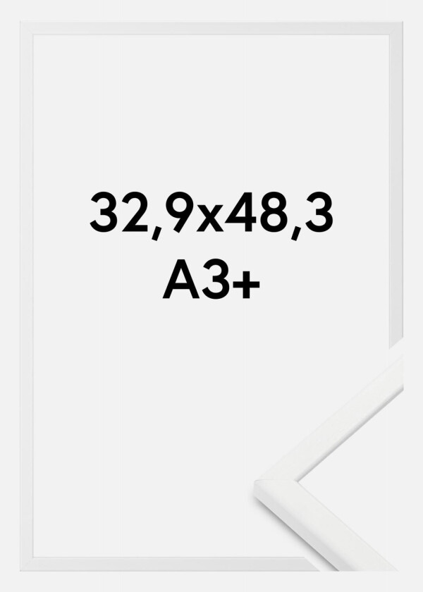 Ramme Kaspar Akrylglass Hvit 32,9x48,3 Cm (A3+)