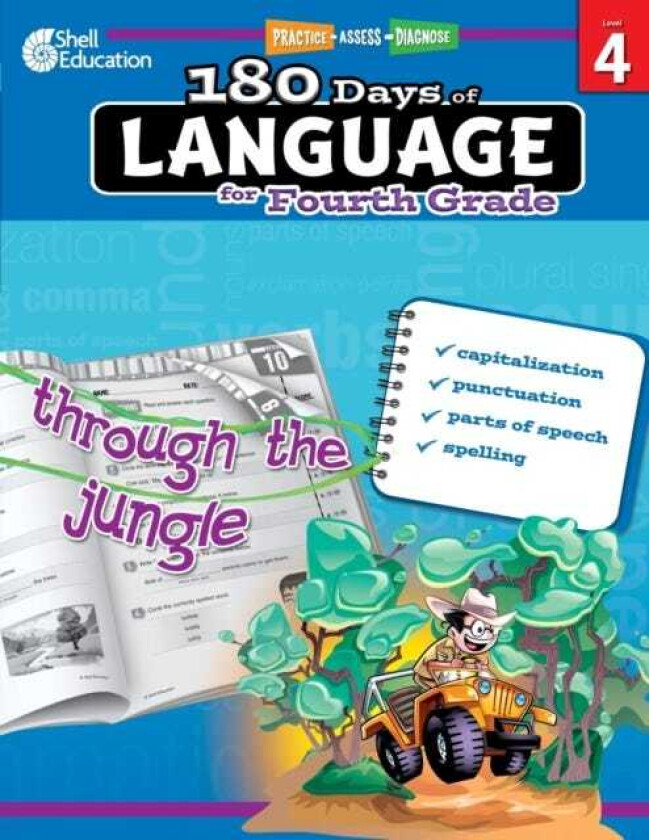 180 Days™: Language for Fourth Grade Practice, Assess, Diagnose