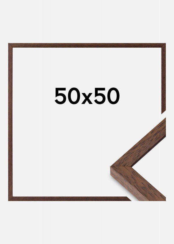 Ramme Ares Akrylglass Teak 50x50 Cm