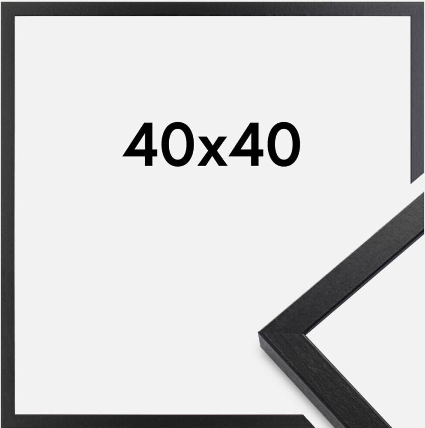 Focus Ramme Soul Svart 40x40 Cm