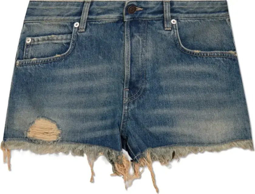 Dame, Shorts, Blå, W28