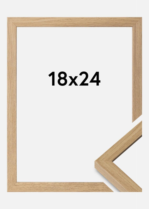 Ramme Ares Akrylglass Natural Oak 18x24 Cm