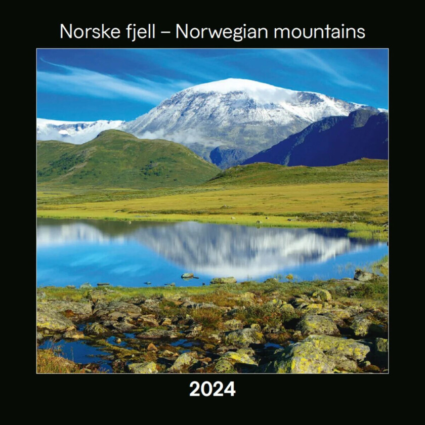 Kalender 2024 Norske Fjell 30x30cm