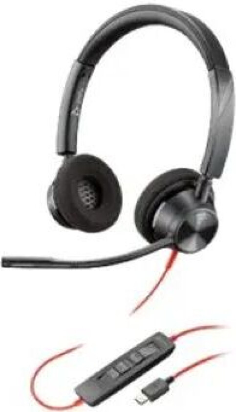 Blackwire 3320 Hodesett Usb-c Microsoft Teams Stereo Svart