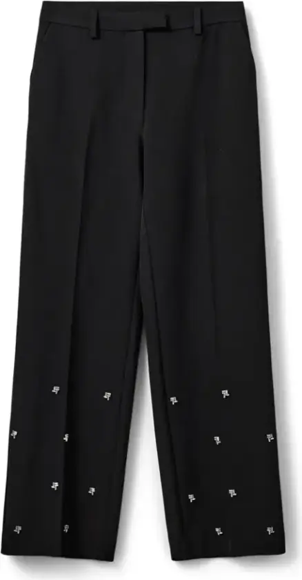 Dame, Bukser, Svart, XL