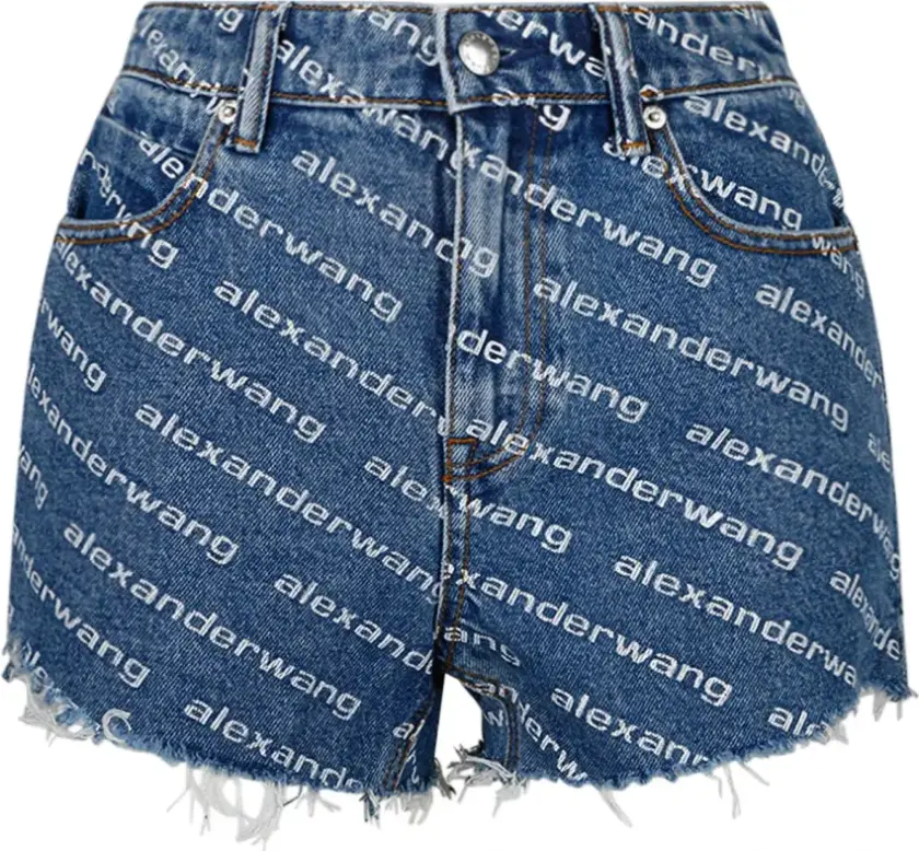 Alexander Wang, Dame, Shorts, Blå, W25