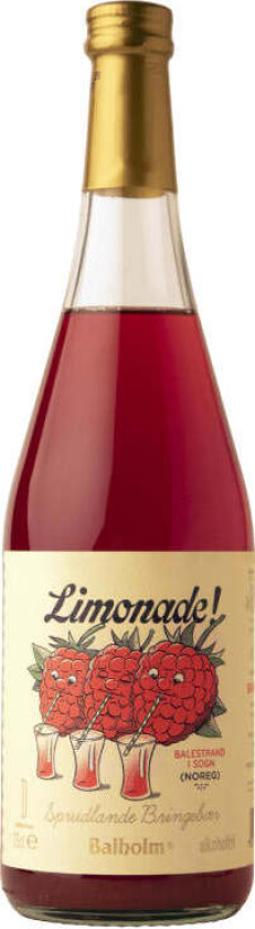 Limonade Bringebær m/Rips 0,75l