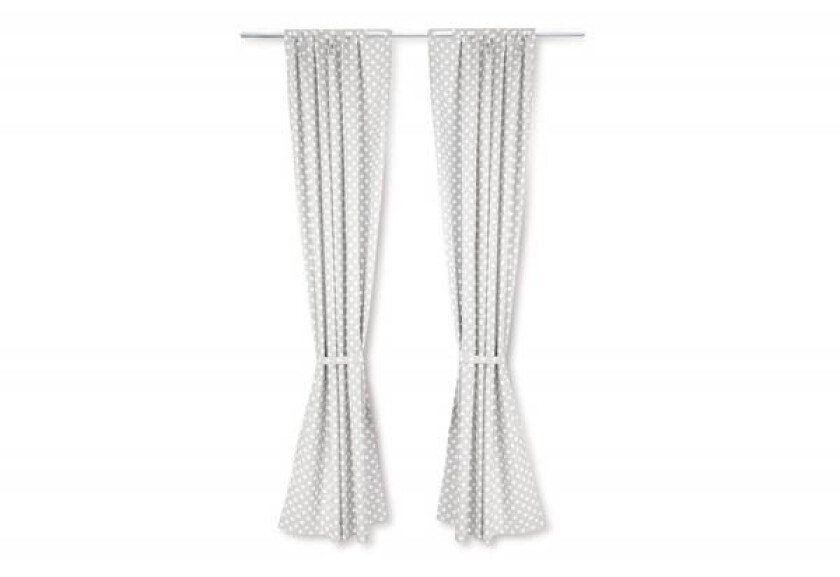 Bilde av Pinolino gardiner «Prikker», grå