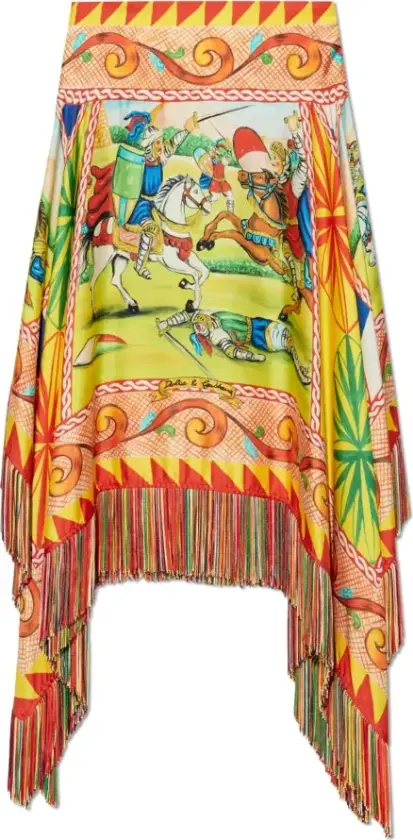 Dame, Skjørt, Flerfarget, S