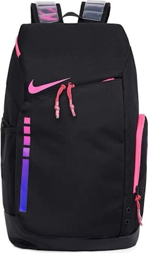 REMAKE NIKES NIKES stor kapasitets ryggsekk basketball elite luftdemping ryggsekk reiseveske trenings fritids sportsveske fitness Svart rosarød