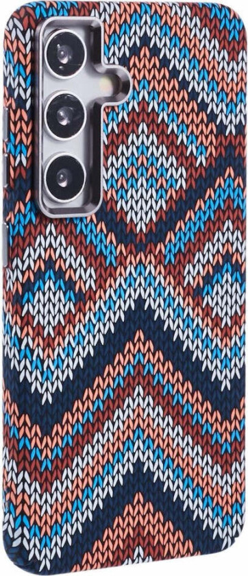 Mønstret Carbon Deksel - Samsung Galaxy S24 - MagSafe Kompatibel - Retro Pattern