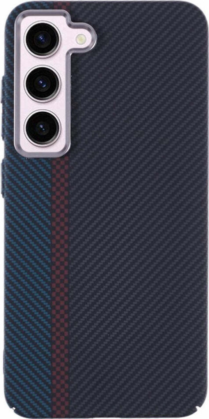 Mønstret Carbon Deksel - Samsung Galaxy S23 - MagSafe Kompatibel - Dark Colored Pattern