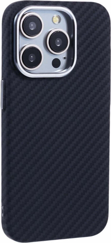 Mønstret Carbon Deksel - iPhone 13 Pro - MagSafe Kompatibel - Black