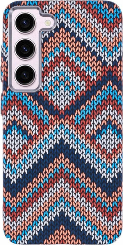 Mønstret Carbon Deksel - Samsung Galaxy S23 - MagSafe Kompatibel - Retro Pattern