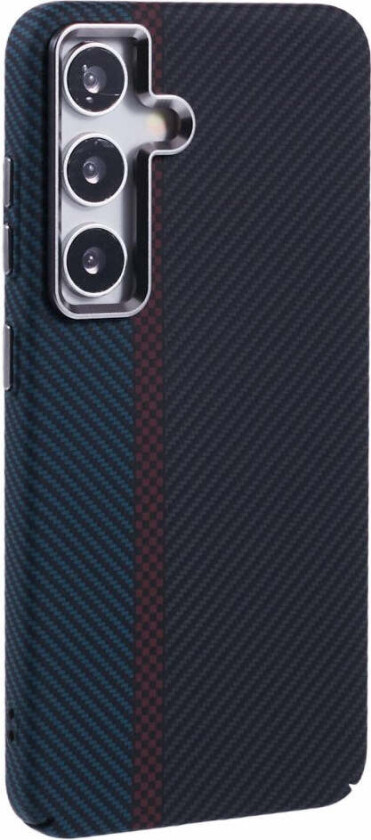 Mønstret Carbon Deksel - Samsung Galaxy S24 - MagSafe Kompatibel - Dark Colored Pattern