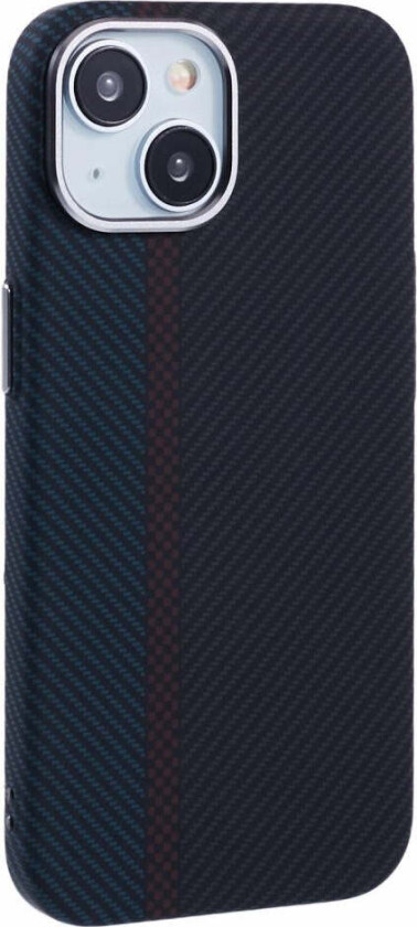 Mønstret Carbon Deksel - iPhone 14 - MagSafe Kompatibel - Dark Colored Pattern