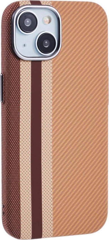 Mønstret Carbon Deksel - iPhone 13 - MagSafe Kompatibel - Light Stripes