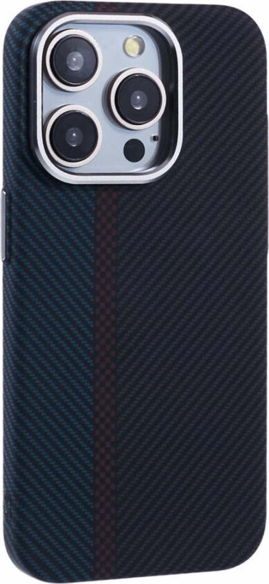 Mønstret Carbon Deksel - iPhone 13 Pro - MagSafe Kompatibel - Dark Colored Pattern