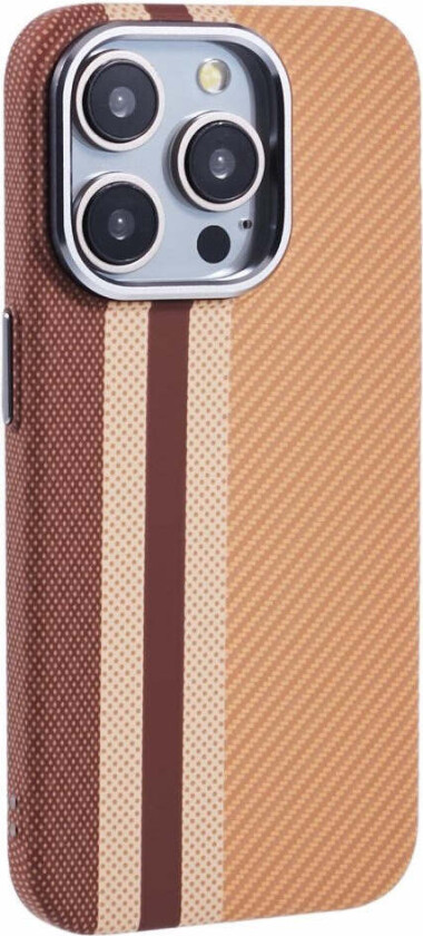 Mønstret Carbon Deksel - iPhone 12/12 Pro - MagSafe Kompatibel - Light Stripes