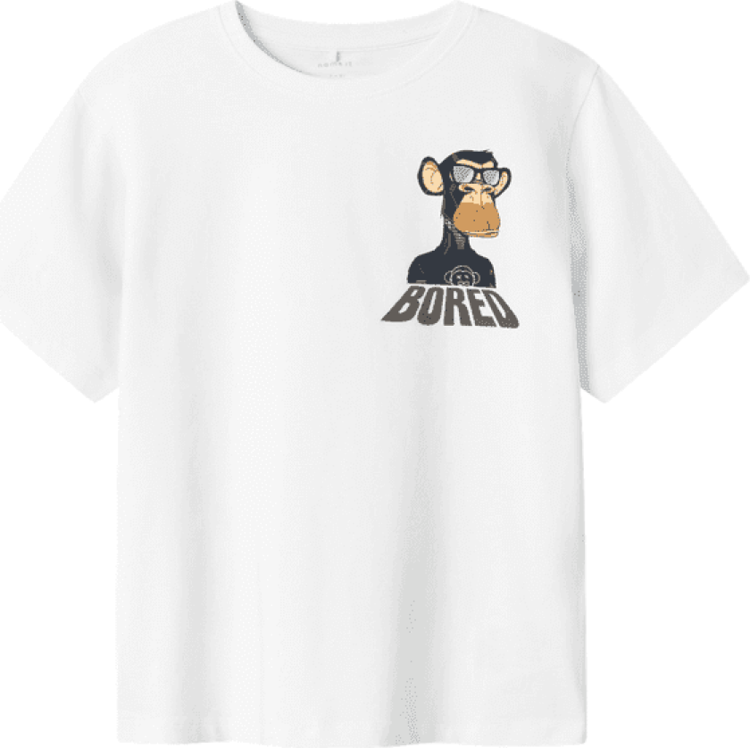 Name It Nkmdyn t-skjorte til barn, Bright White