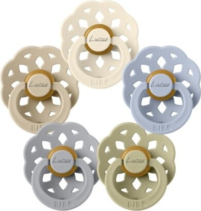 Bibs Boheme, Str. 2 (6+ Md.), Rund - Lateks, Smokker Med Navn