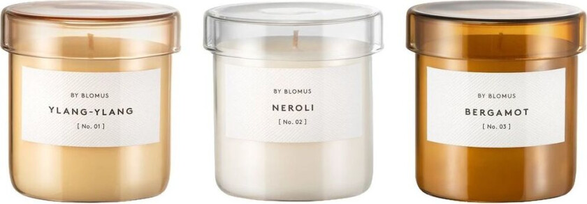 Vaola duftlys S 3 deler Ylang Ylang, Neroli, Bergamot