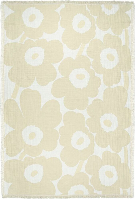 Unikko pledd 150x220 cm Ecru
