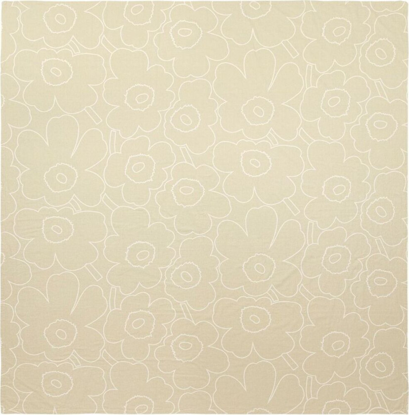 Piirto Unikko sengeteppe 260x260 cm Ecru